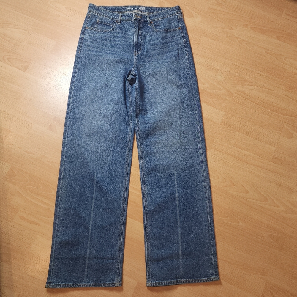 Old Navy Blue Straight-Leg Jeans